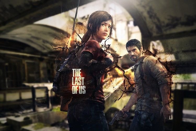 The Last Of Us Game Art Wall Poster Print Joel And Ellie 32x24