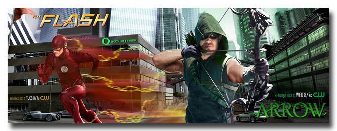 The Flash And Arrow TV Series Art Wall Poster Print 32x24