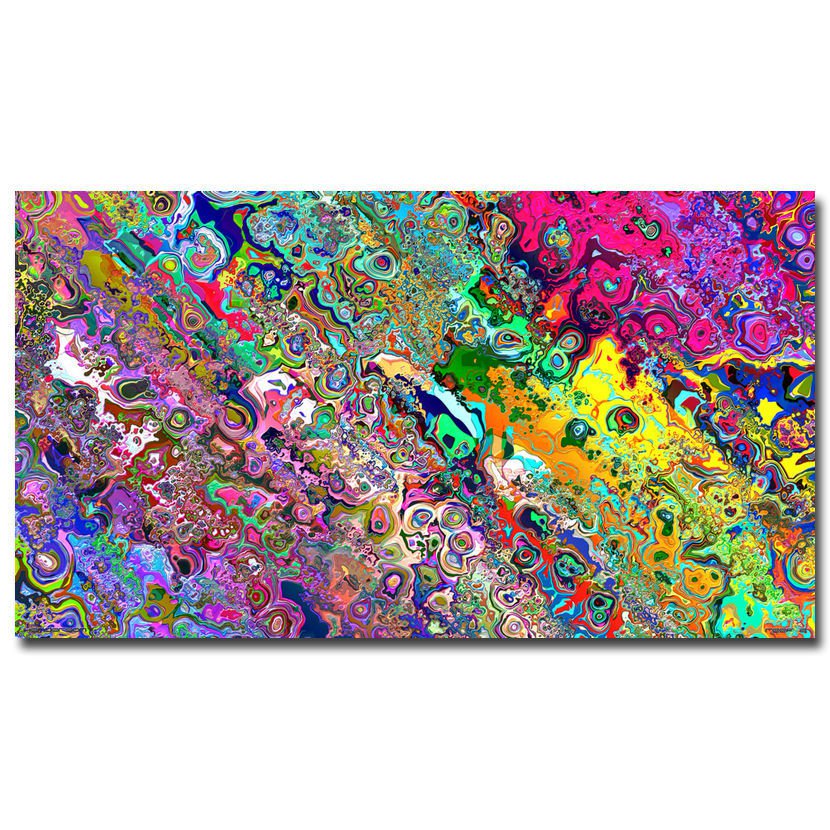 Psychedeli​c Trippy Abstract Art Silk Poster 13x24 24x43" Miscellaneous Color 37 