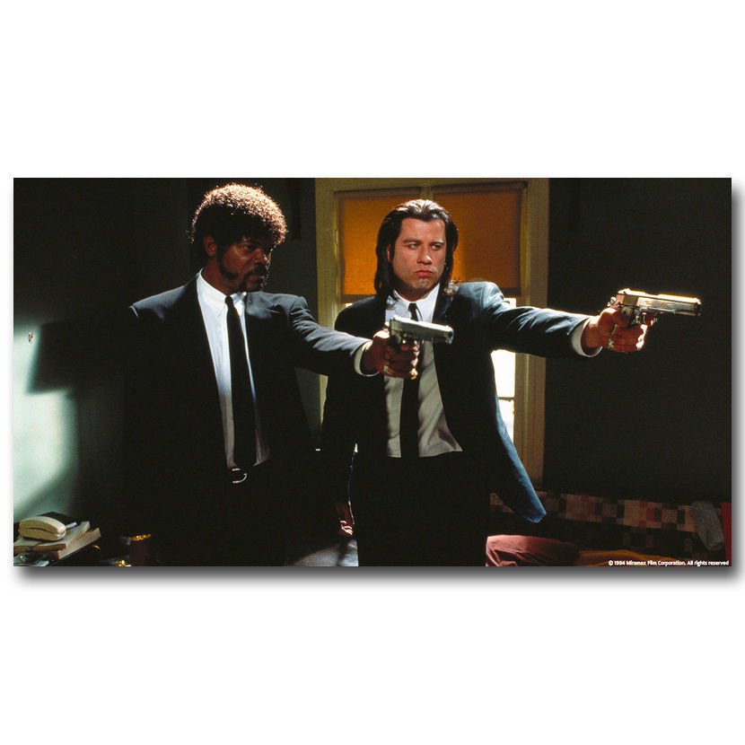 Pulp Fiction Movie Poster Vincent Vega And Jules Winnfield 32x24