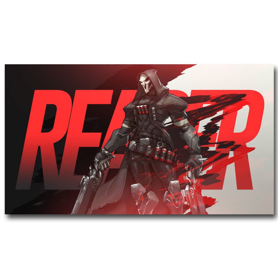 Overwatch OW New Game Poster Print Reaper Guns 32x24