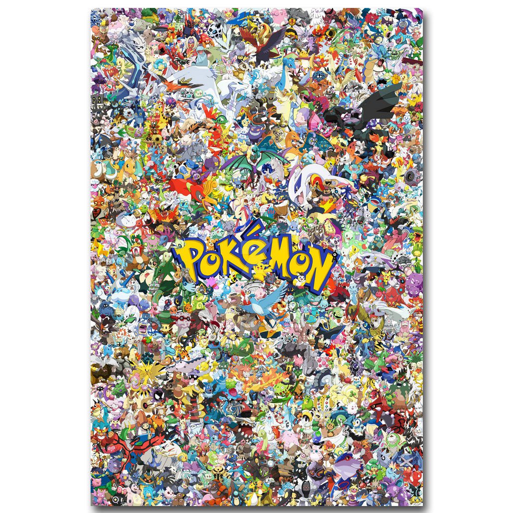 Pokemon Pikachu Anime Art Poster Pictures 32x24