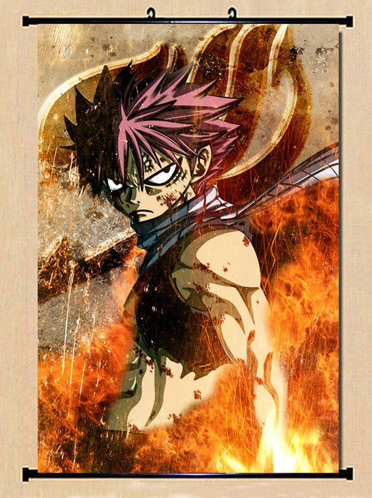Fairy Tail Natsu Anime Poster Wall 32x24