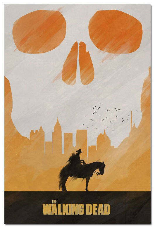The Walking Dead Season 4 TV Show Art Poster Daryl 32x24
