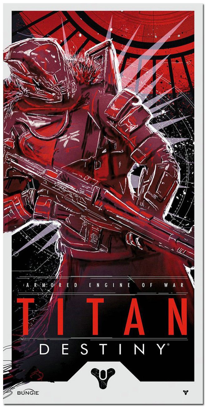 Hot Game Destiny Titan Wall Poster Large Print 32x24