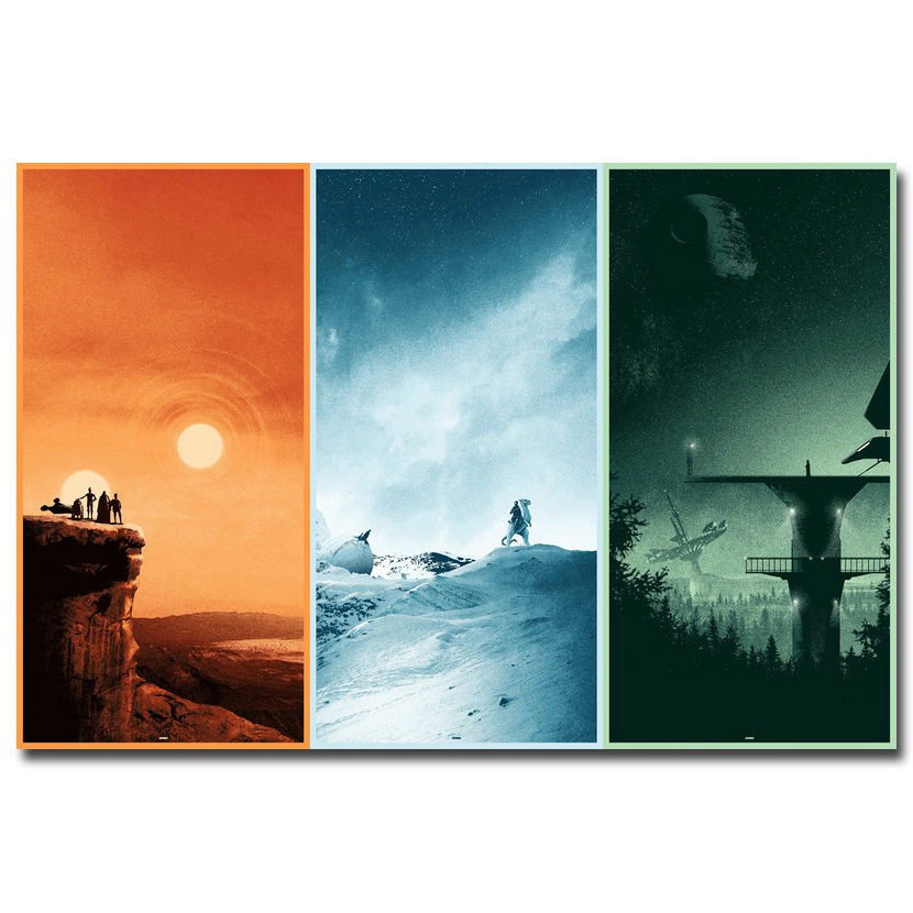 Star Wars 7 The Force Awakens Movie Art Poster 32x24