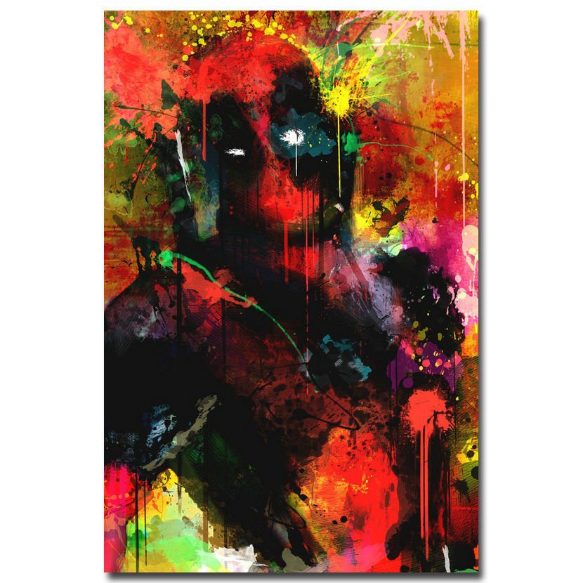 Deadpool Heroes Movie Art Poster For Room Decor 32x24