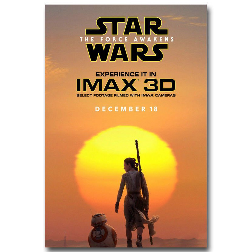 Star Wars 7 The Force Awakens IMAX Movie Poster Rey 32x24
