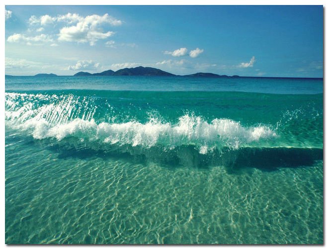 Sea Beach Ocean Art Poster Wall Pictures For Living Room 32x24