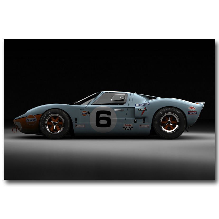 Ford GT40 Supercar Sport Car Poster 32x24
