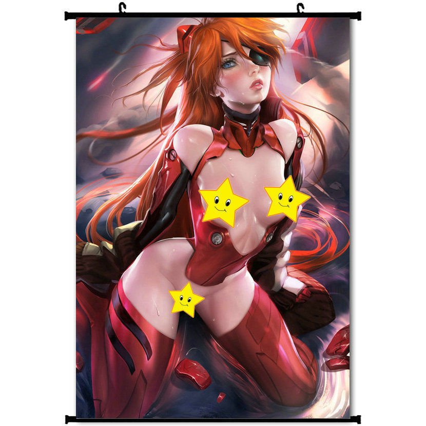 Neon Genesis Evangelion Sexy Asuka Anime Art Wall Poster 32x24