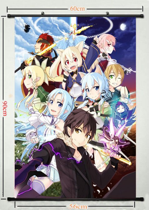 Sword Art Online 2 New Season Anime Poster Wall 32x24