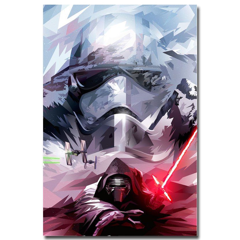 Star Wars 7 Force Awakens Movie Art Poster Kylo Ren 32x24