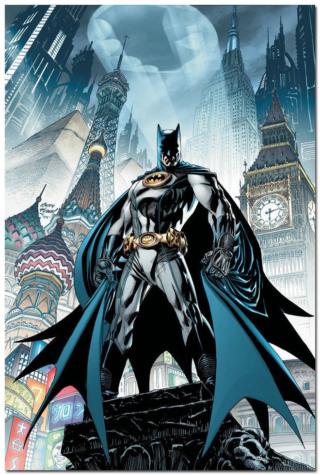Batman Arkham City Game Comic Art Poster 32x24