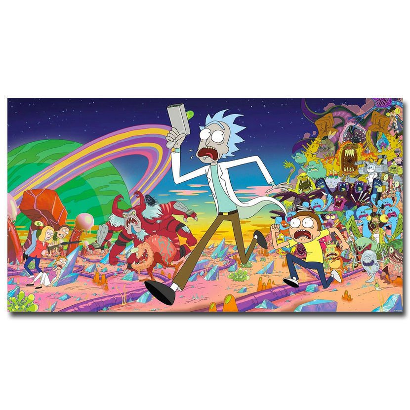 Rick And Morty Cartoon Poster Nch 32x24
