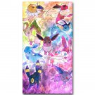 Eevee Pokemon Pikachu Japanese Anime Poster Pocket Monster 32x24
