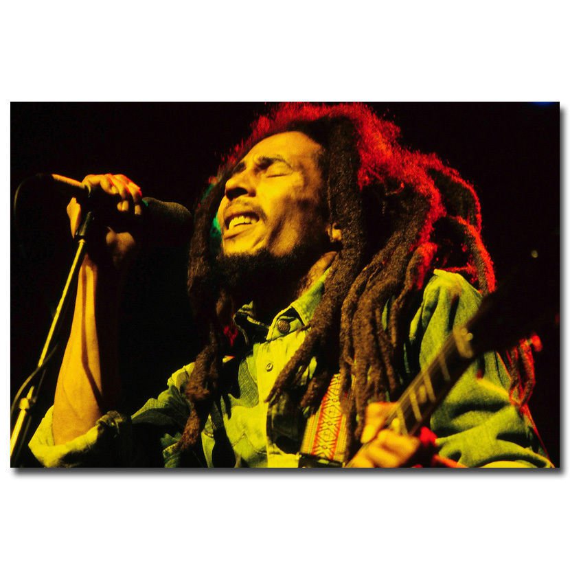 Bob Marley Art Wall Poster Print Music Bedroom Wall Decor 32x24