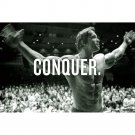 Arnold Schwarzenegger Conquer Motivational Poster Bodybuilding 32x24