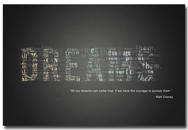 DREAMS Motivational Quotes Art Poster 32x24