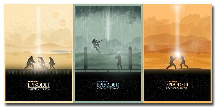 Star Wars Episode 1 2 3 Poster Boba Fett 32x24