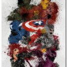 Avengers Age Of Ultron Movie Art Poster Captain America Hulk 32x24
