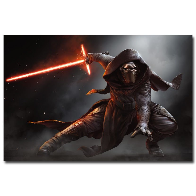 Star Wars 7 The Force Awakens Movie Art Poster Kylo Ren 32x24