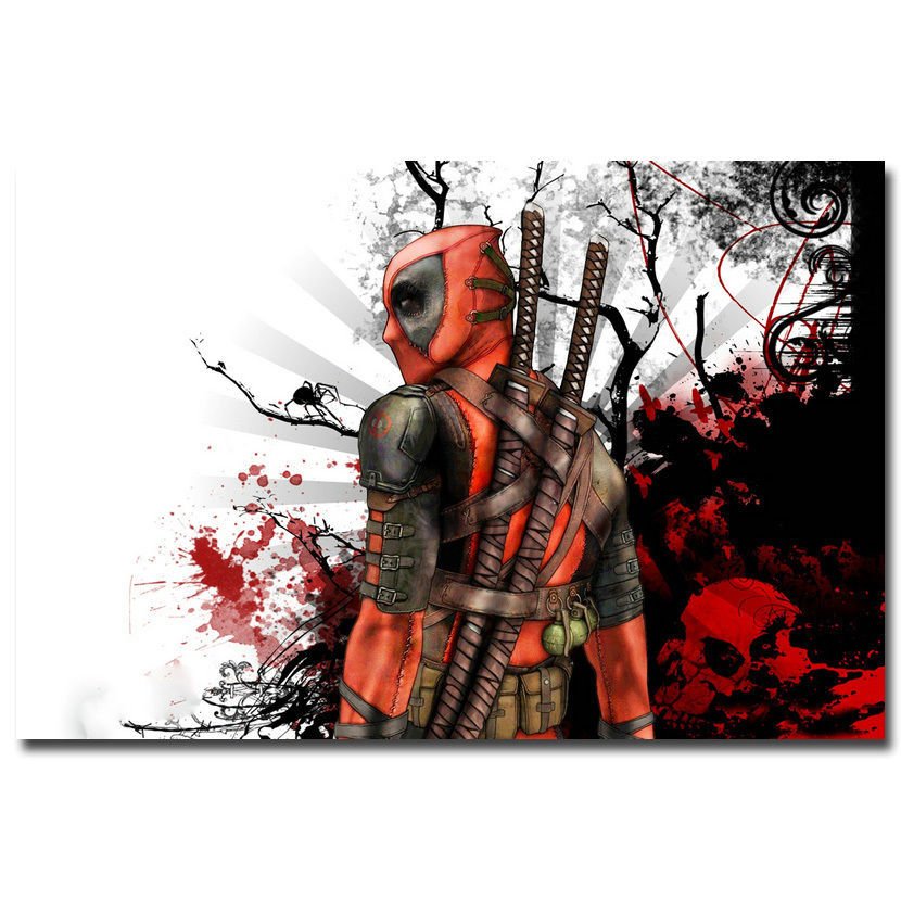 Deadpool Heroes Movie Art Poster For Room Decor 32x24