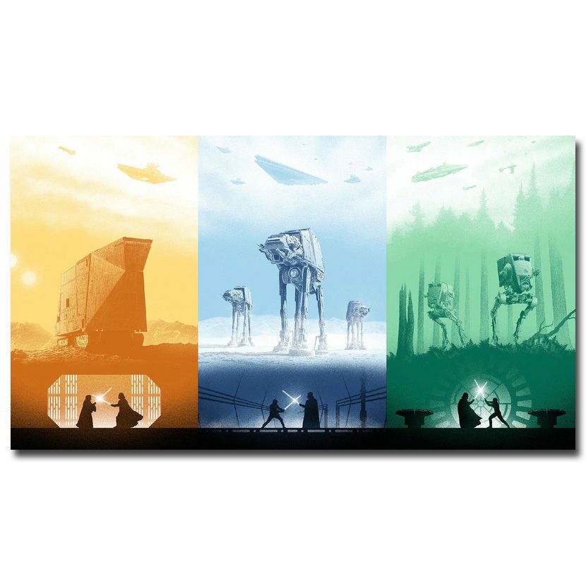 Star Wars 7 The Force Awakens Movie Art Poster 32x24