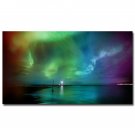 Iceland Northern Lights Nature Poster Aurora Borealis 32x24