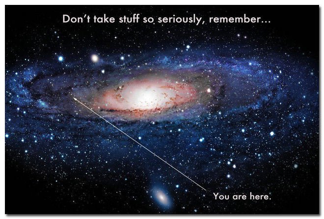 You Are Here Motivational Poster Universe Galaxy Picture 32x24