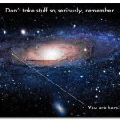 You Are Here Motivational Poster Universe Galaxy Picture 32x24