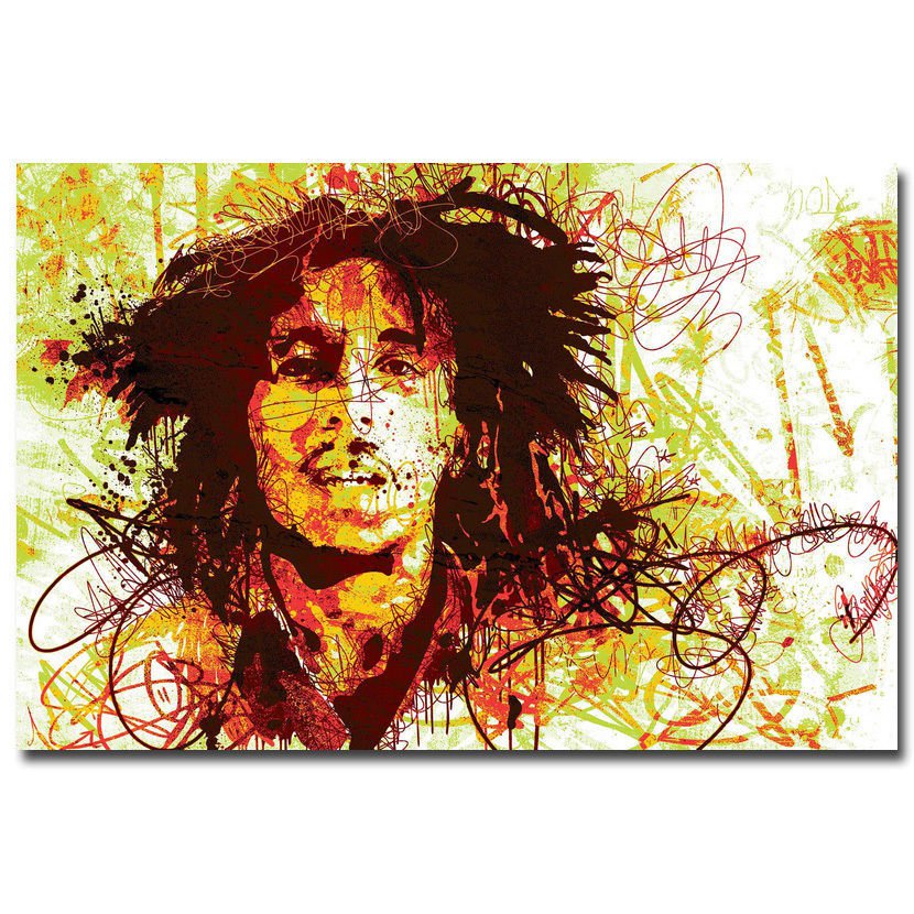 Bob Marley Art Wall Poster Print 32x24