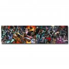 Superheroes Comic Anime Poster Deadpool Wolverine Black Widow 32x24