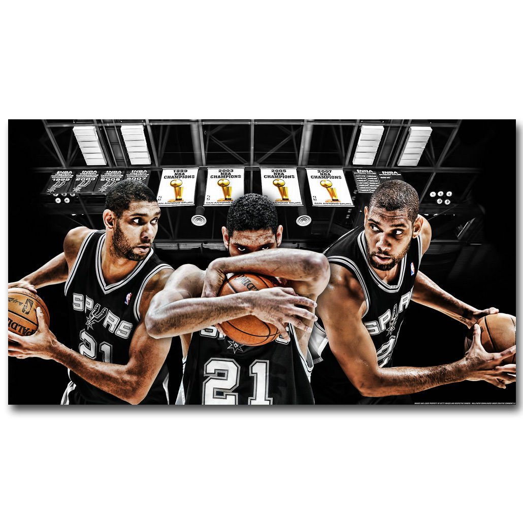 Tim Duncan San Antonio Spurs Basketball Star Poster 32x24