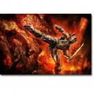Mortal Kombat MK Hot Fighting Game Art Poster Print Scorpion 32x24