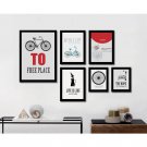 Motivational Quote Minimalist Black White Art Canvas Poster Picture 32x24