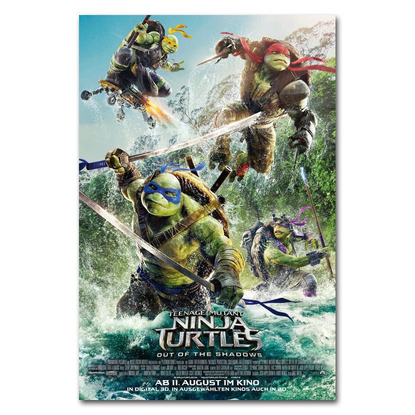 Teenage Mutant Ninja Turtles 2 Out Of The Shadows Movie Poster TMNT 32x24
