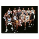 Michael Jordan Team Photo Basketball MVP Poster Print 32x24