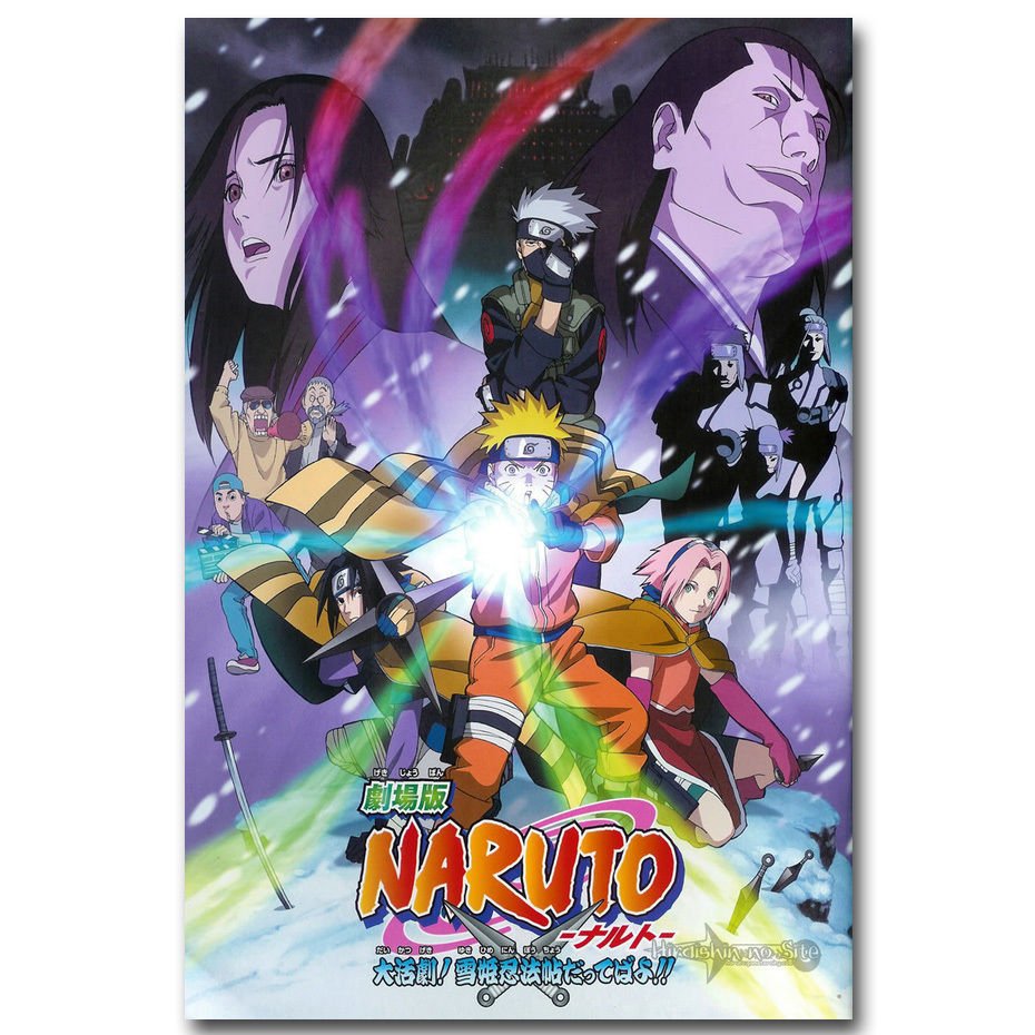 Naruto Shippuden Japanese New Anime Poster Kakashi Sasuke 32x24