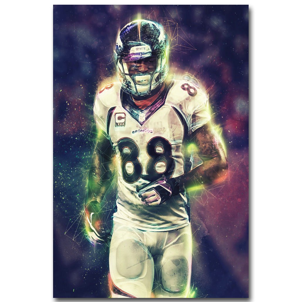 Demaryius Thomas America NFL Football Sports Art Poster 32x24