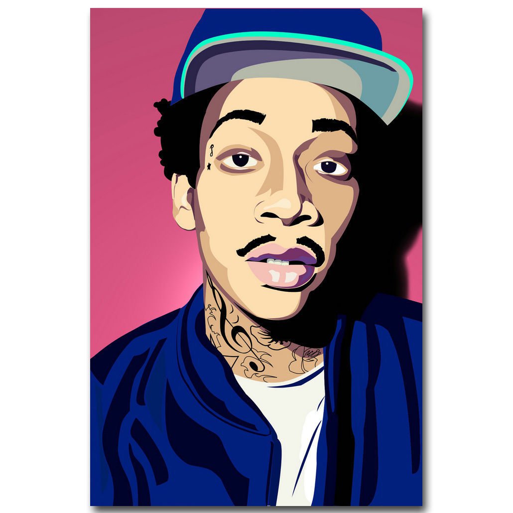Wiz Khalifa Hot Music Rapper Poster Huge Print 32x24