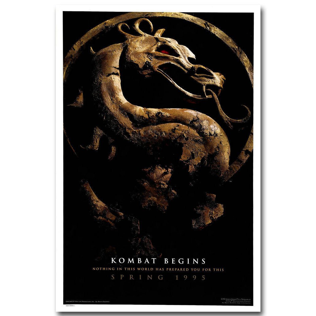Mortal Kombat 1995 Movie Art Poster Print 32x24