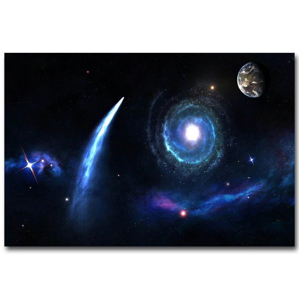 Milky Way Universe Galaxy Outer Space Poster 32x24