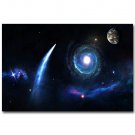 Milky Way Universe Galaxy Outer Space Poster 32x24