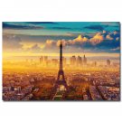 Sunrise Paris Effie Tower Landscape Poster 32x24