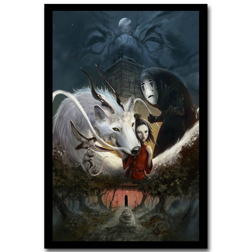 Spirited Away Japanese Anime Poster Ogino Chihiro 32x24