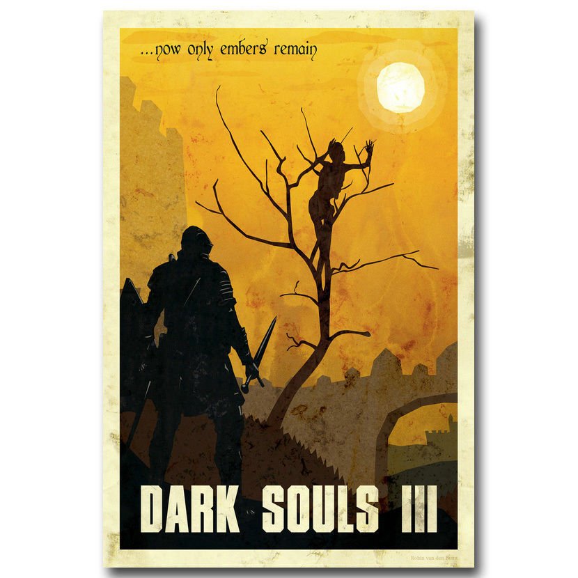 Dark Souls 3 New Game Art Poster Print 32x24