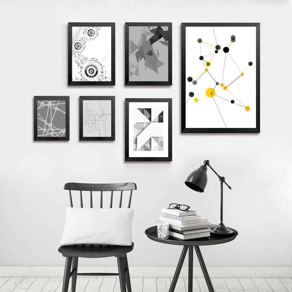 Geometry Abstract Minimalist Art Canvas Poster Picture Modern Decor 32x24