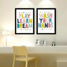 Minimalism Quote Canvas Poster Nursery Letter Art Picture For Kid Room Decor 32x