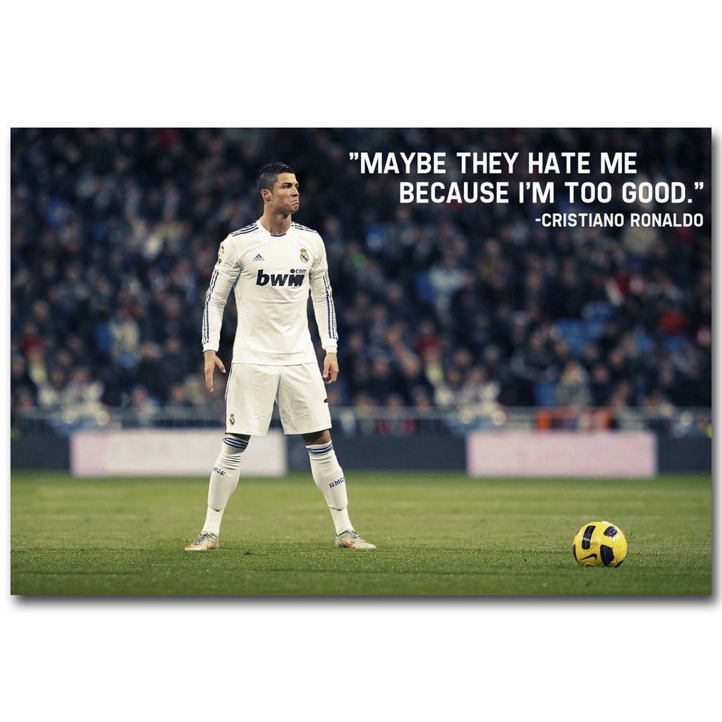 Cristiano Ronaldo Motivational Quote CR 7 Soccer Poster 32x24